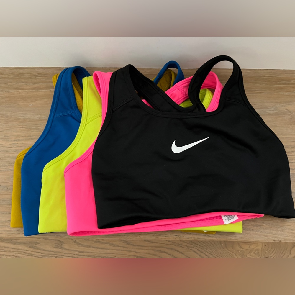 NIKE Dri-FIT Sports Bras (5 items total)